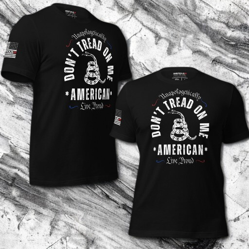 AMBITIOUS AF® 'DON'T TREAD ON ME' Unapologetically American, 100% Combed/Ring Spun Cotton, Unisex, Short Sleeve T-shirt
