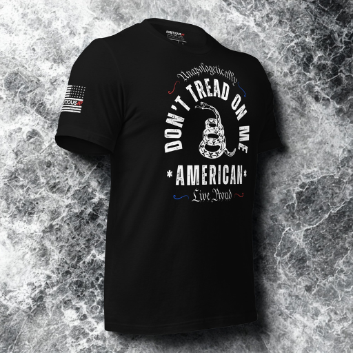 AMBITIOUS AF® 'DON'T TREAD ON ME' Unapologetically American, 100% Combed/Ring Spun Cotton, Unisex, Short Sleeve T-shirt