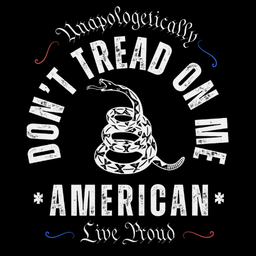 AMBITIOUS AF® 'DON'T TREAD ON ME' Unapologetically American, 100% Combed/Ring Spun Cotton, Unisex, Short Sleeve T-shirt