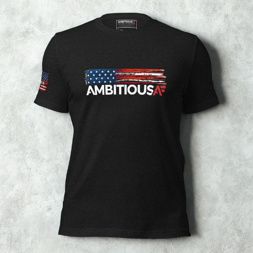 AMBITIOUS AF® Signature T-Shirt, 100% Airlume/Ring Spun Cotton, Unisex, Short Sleeve